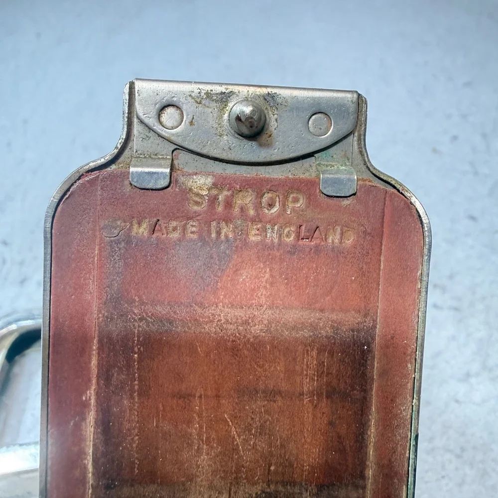 Rolls Razor Imperial No 2 Vintage Shaving Kit Mens Silver Good Greek Key Pattern